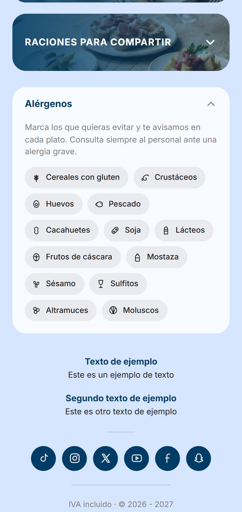 Filtro de alérgenos de la plantilla 2